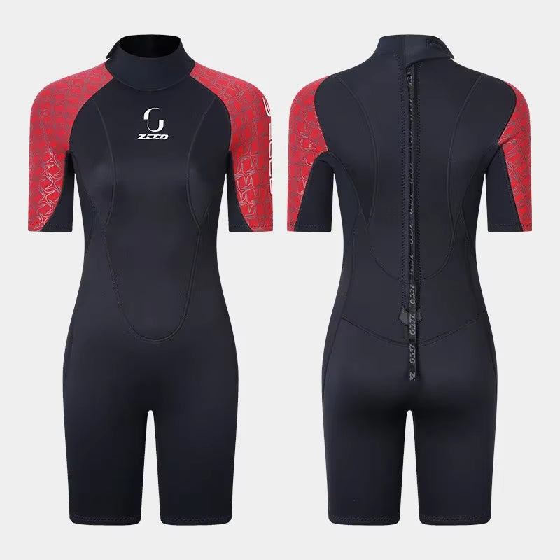 3MM Neoprene Short Sleeve Wetsuit Men Women Surf Scuba Diving Suit Equipment Underwater Spearfishing Kitesurf Equipment Swimwear